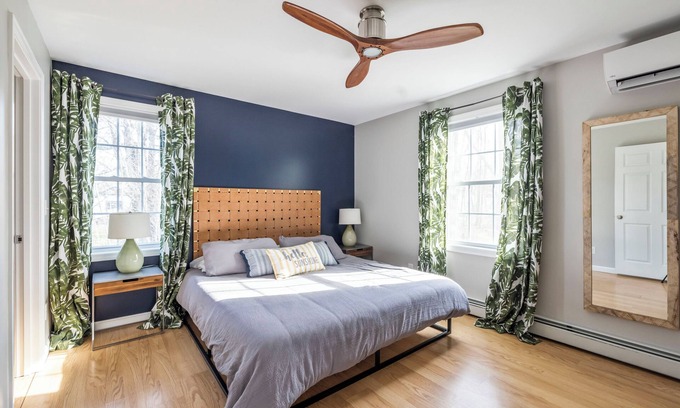 Kennebunk House | Discover Bungalow Wharf in Kennebunk: renovated home near Gooch's Beach & shops
