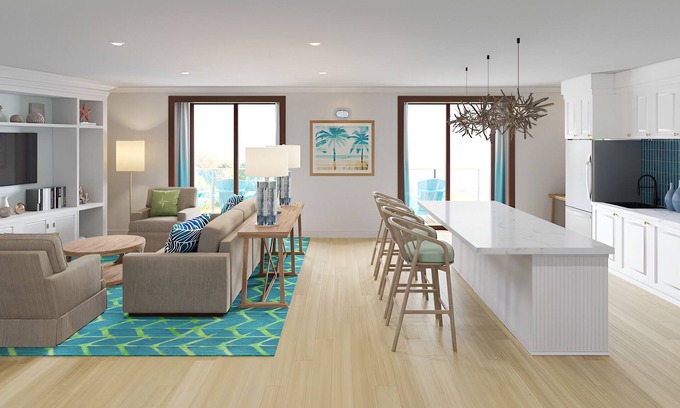 I-435 West KC-KS Hotel | Discover Relaxation in This Tropically-Inspired Room with Pool Near Attractions