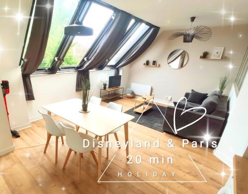 Chelles Apartment | DisneyLand - Paris 20 min - Parking - 6 personnes