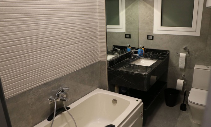 Nasr City Apartment | DNR Home Prestigious apartment in Black and White with easy access