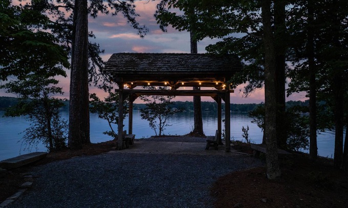 Coosa County House | Dock. Waterslide. Beach. Firepit, Gazebo, 500ft water frontage. Views. Sleep 18.