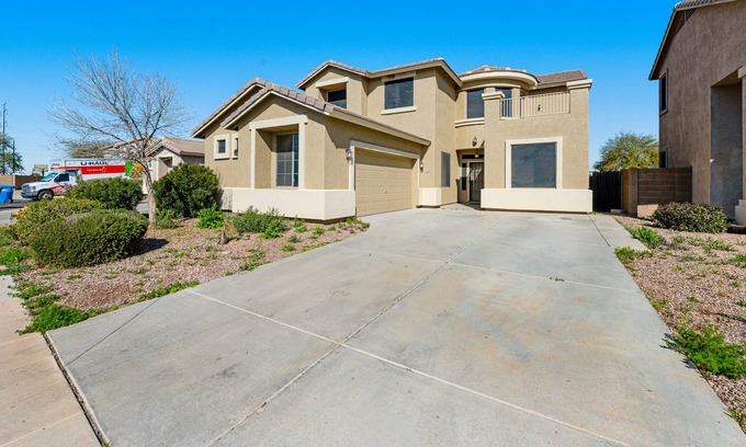 Laveen Village House | Dog-friendly 2-story home with private pool, fireplace, balcony & enclosed yard