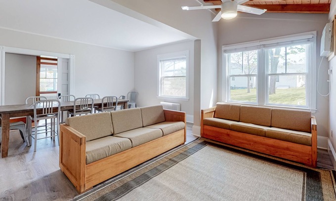 Sagamore House | Dog-friendly cape home with bridge & river views, deck, gas grill, & free WiFi