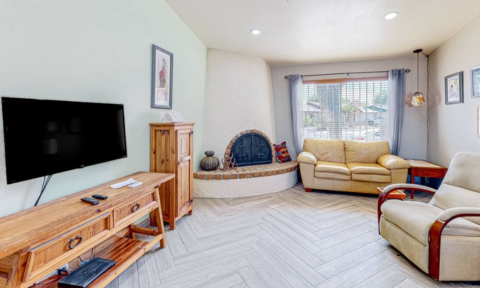 Tucson House | Dog-friendly desert home with an enclosed yard, patio, W/D, & AC - mtn views