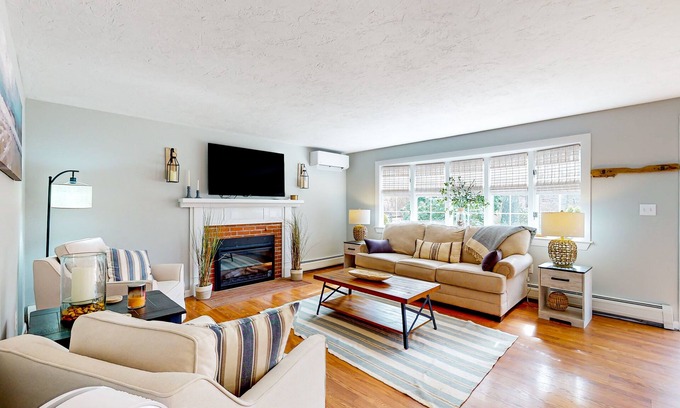 North Falmouth House | Dog-friendly home with 2 firepits & great deck - 1 mile to Megansett Beach