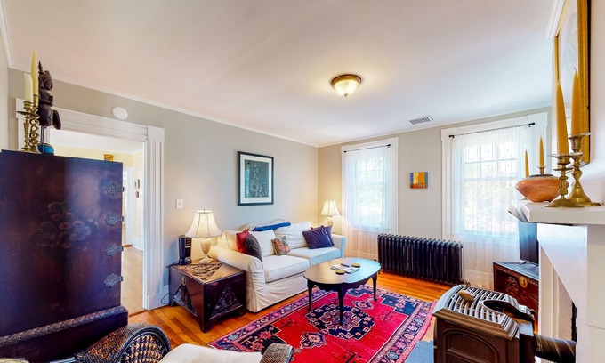Rockland House | Dog-friendly home 1 block from beach with firepit, amazing ocean views, & office