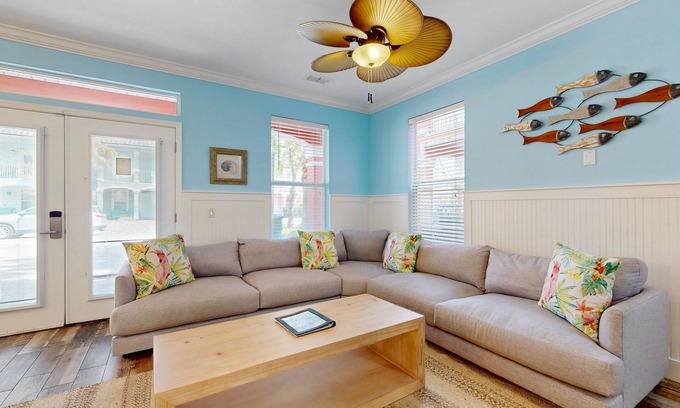 Villages of Crystal Beach House | Dog-friendly home near beach with lagoon pool, hot tub, game room & pool table