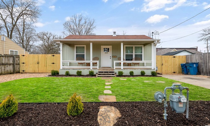 Downtown House | Dog-friendly home with a firepit, yard, washer/dryer, central AC & game room