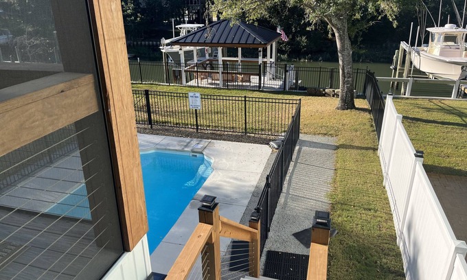 St. James House | Dog-Friendly Home With a Dock and Private Pool