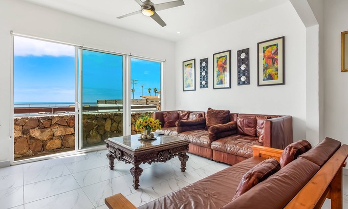 La Paloma House | Dog-friendly home with partial ocean view, heated pool, rooftop terrace