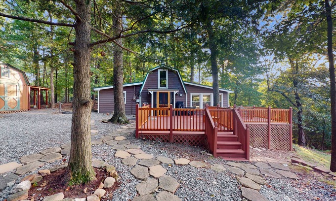 Ellijay Cabin | Dog-Friendly Home with Stunning Mountain Views & Cozy Outdoor Escape