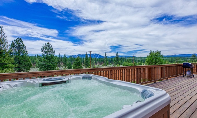 Olympic Heights House | Dog-Friendly Home with Deck, Private Hot Tub, Grill, Wood Fireplace