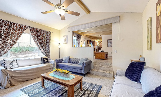 Crestline House | Dog-friendly rural home with deck, wood fireplace, fast WiFi, patio & gas grill