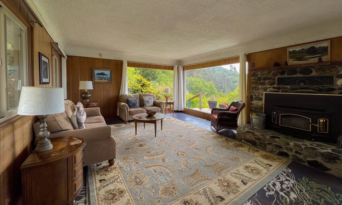 Orick House | Dog-friendly, waterfront home with ocean views, private hot tub & deck