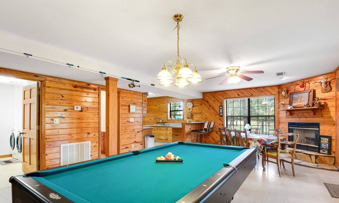 Mid America Other | Dog-friendly working farmhouse on 63 acres with mountain view, game room & grill