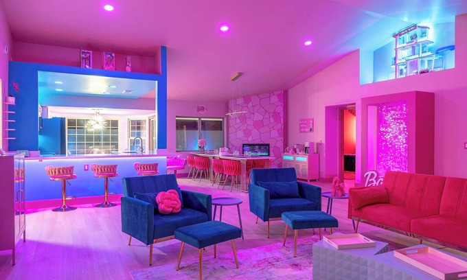 Summersett Village House | Dollhouse Daydream Barbie-inspired, Spacious 5-bedroom house with heated pool