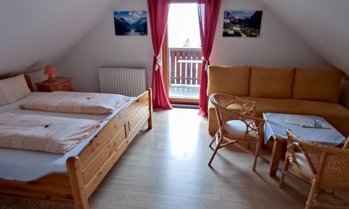 Klingenthal Bed & Breakfast | Doppelzimmer , Dusche, WC, 2 Aufb. Mgl. - Berggasthaus Schöne Aussicht