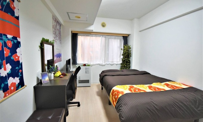 Shiroishi Apartment | Double Bedroom C 3 minutes walk from Shiroishi Sub - 406/Sapporo Hokkaidō