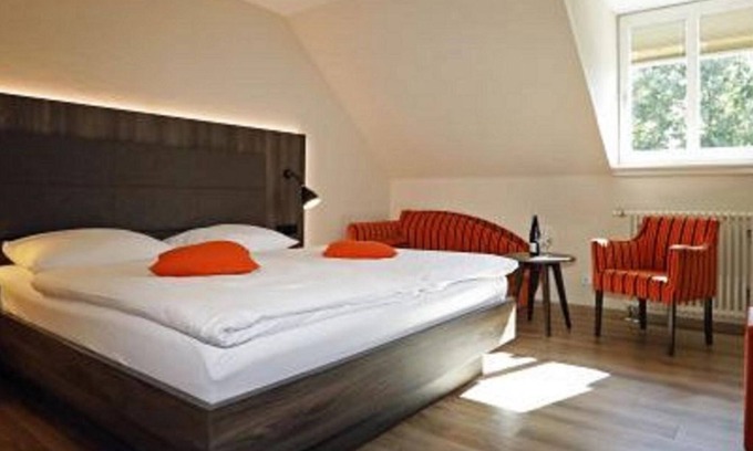 Freinsheim House | Double room shower/WC w. Sloping roof - Landhotel Altes Wasserwerk GbR