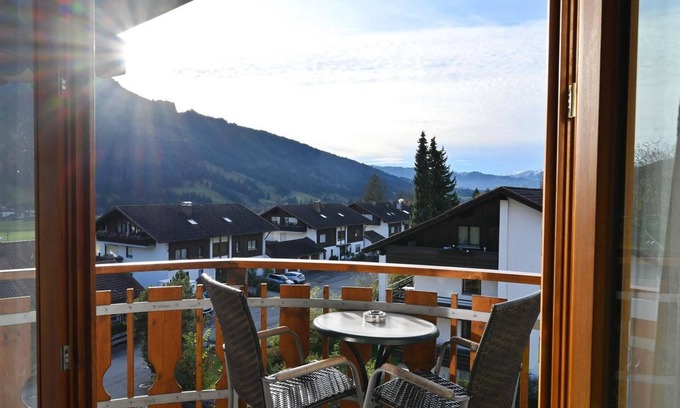 Bad Oberdorf Apartment | Double room with south-facing terrace - Gästehaus Landgraf