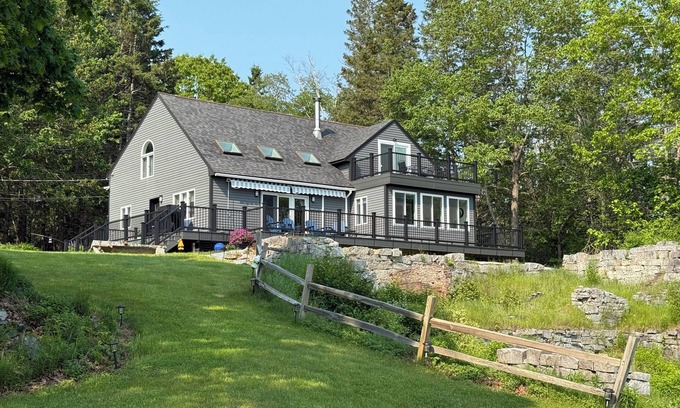 Sullivan House | DownEast ocean bay waterfront home sleeps 6. 35 min. to Acadia and Bar Harbor.
