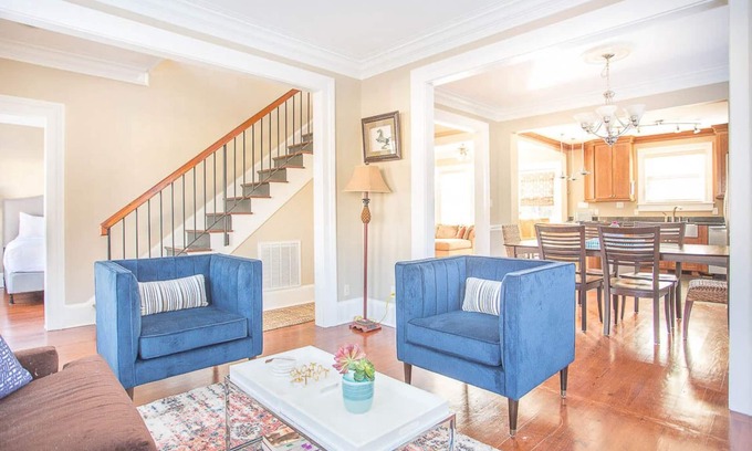 Beach Institute House | Downtown Historic District Gem w/Courtyard + 3 King Beds by Lucky Savannah