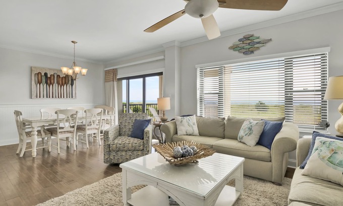 Shell Island Condo | DR 2111 - Gorgeous condo, oceanfront deck with panoramic views, pool, tennis