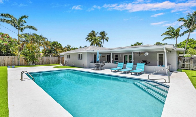 Boynton Beach House | Dream 3/2 Tropical Pool House East Boyton - Near The Beach And Atlantic Avenue