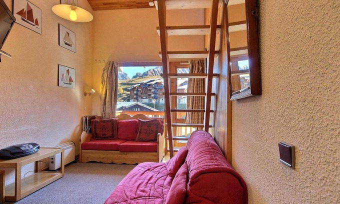 Plagne Villages Apartment | Duplex cosy 5-6 pers au pied des pistes avec TV, DVD et cuisine équipée - FR-1-455-52