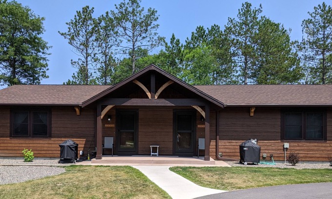 Land O Lakes Condo | Duplex Style Cabin on Big Portage Lake