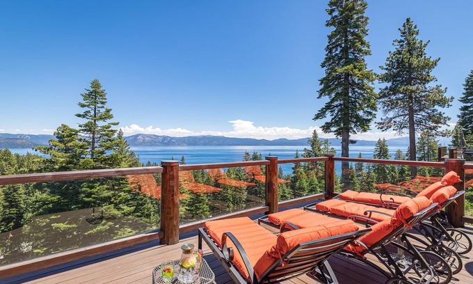 Carnelian Bay House | Dynamic Views, Hot Tub, Gym, 2nd Living Rm, Garage & More!