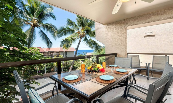 Kailua-Kona Condo | 🏖️Easy Walk to Village | Air-Conditioning | Ocean View | WIFI
