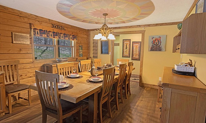 Snowshoe House | Edelweiss Haus: Elegant winter retreat with a private hot tub sanctuary.
