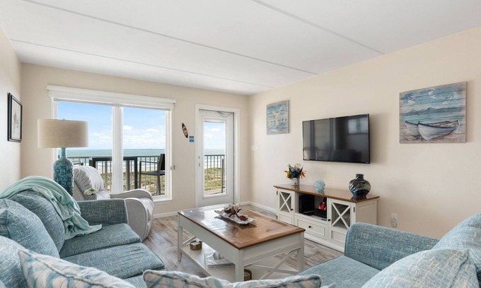 South Padre Island Condo | Edgewater 402 - Serene vibes;Family fun;Beachfront;Pool;Near shops