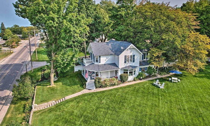 Alden House | Elegant 1905 Home: Steps to Torch Lake & Dtwn