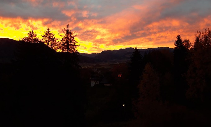 Immenstadt im Allgaeu Condo | Elegant comfort apartment with sauna and fascinating mountain view