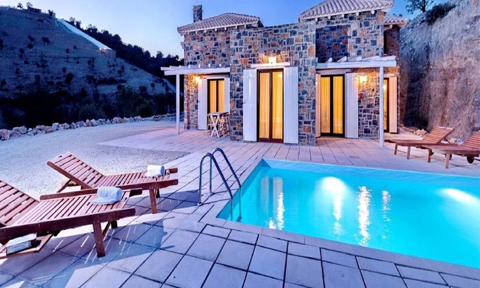 Vizari Villa | Elegant Crete Villa | Villa Dimitris | Stunning Libyan Sea Views | Private.