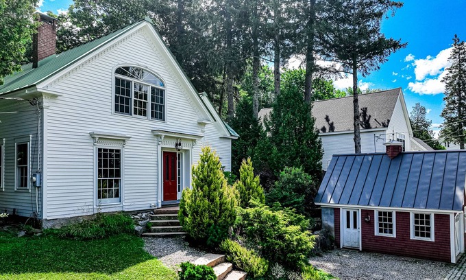 Camden House | Elegant home overlooking the harbor with garden & sunset views