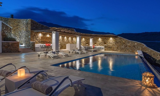 Panormos Villa | Elegant Mykonos Villa | Villa Air | Private Pool | 4 Bedrooms | Sea View | Panormos