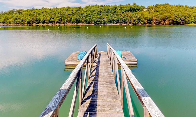 Edgecomb House | Elegant waterfront home with deep-water dock, gorgeous view & lovely deck