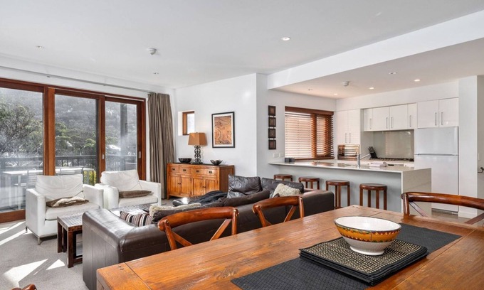 Thredbo Apartment | Elevation 7 Luxury accommodation in the village with gas fire