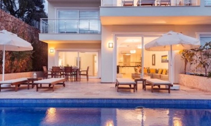 Kalkan Apartment | Elif Sunninghill 3 bed Duplex Apartment With Large Private Pool and sun Terrace