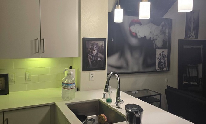 Downtown Las Vegas Apartment | Elvis' love chamber private and quiet and crazy amenities