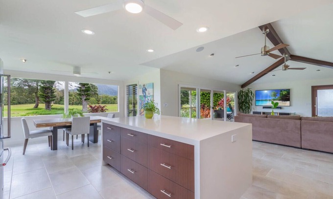Princeville House | Emmalani Oasis - Luxe Designer Home with stunning Mountain Views