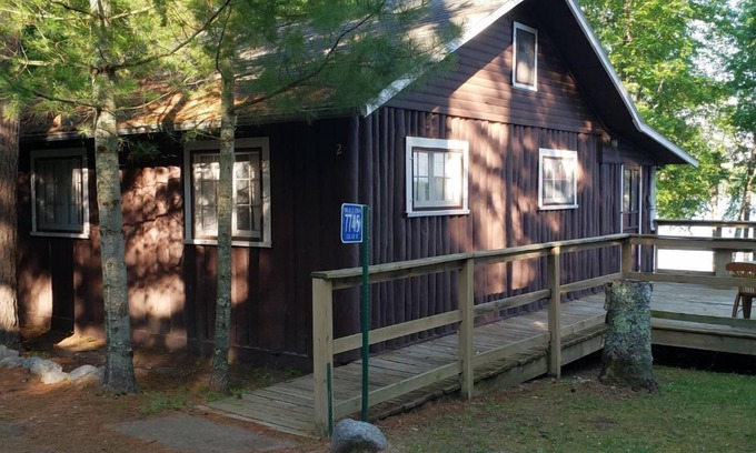 St Germain Cabin | Enchanting lakeside cabin on Little Saint Germain with amazing views and sandy b
