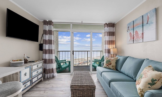 Arcadian Shores Condo | Enjoy the View: Updated & Remodeled SeaWatch Condo