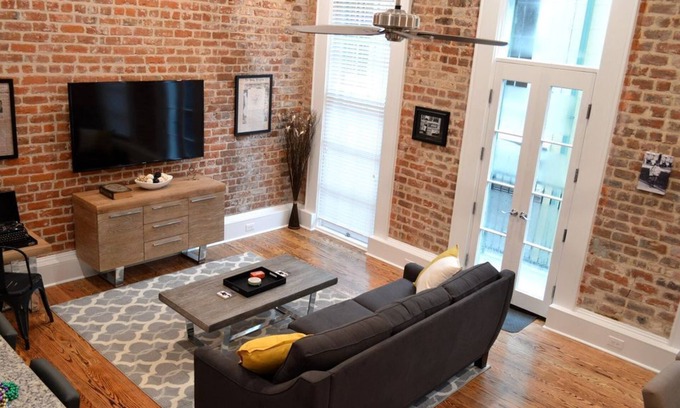 Central Business District Condo | Entertainment Themed-The Picayune, Historic luxury condo with balcony, 2 blocks