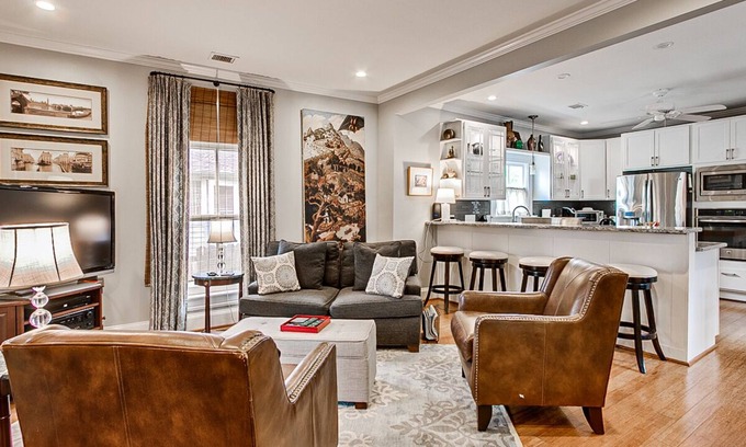 Old Irving Park House | Entire 2 bedroom house with open floor plan, porch and patio, close to shopping!