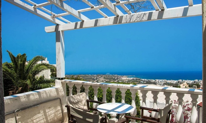 Piskopiano Apartment | Entire private Suite Sea Full View with balcony, shared pool and Air conditionin