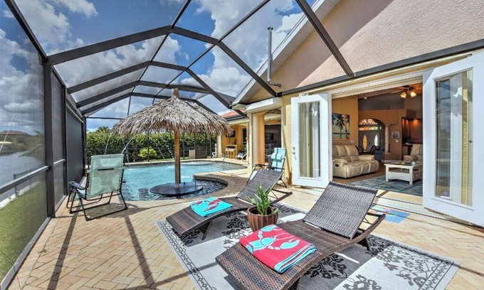 Burnt Store Villa | ESCAPE IN THIS LUXURY VACATION VILLA AS SOON AS YOU WALKIN IT'S VACATION TIME